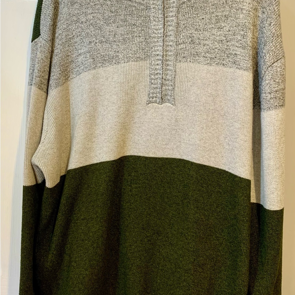 Pronti Men’s Quarter Zip Pullover Sweater SZ 5XL True To Size Heavy Weight NWOT